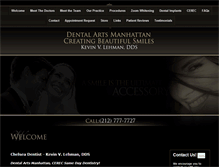 Tablet Screenshot of dentalartsmanhattan.com